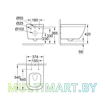 Унитаз Grohe Euro (39328000) картинка 6